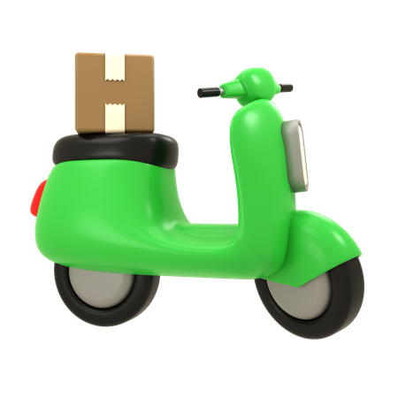 Delivery Scooter  3D Icon