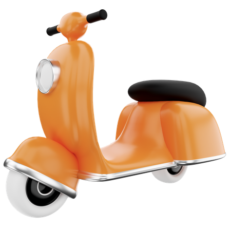 Delivery Scooter  3D Icon