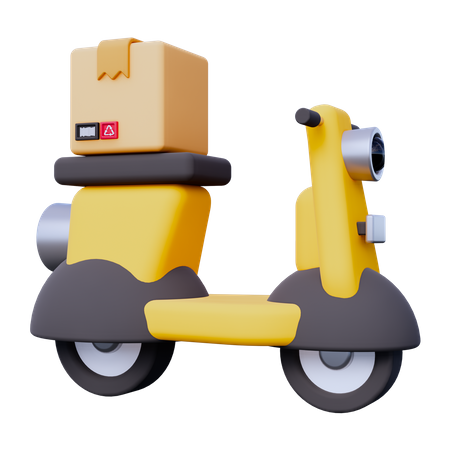 Delivery Scooter  3D Icon