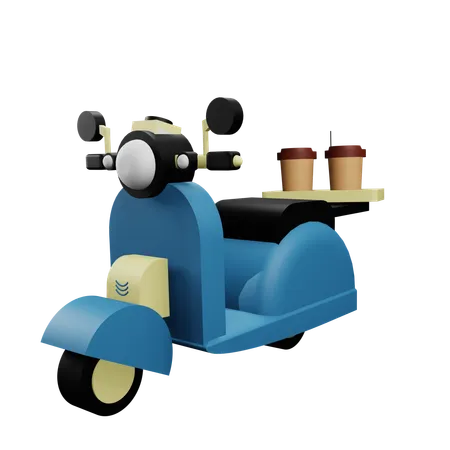 Delivery Scooter  3D Icon