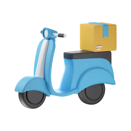 Delivery Scooter  3D Icon