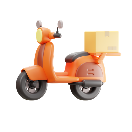 Delivery Scooter  3D Icon