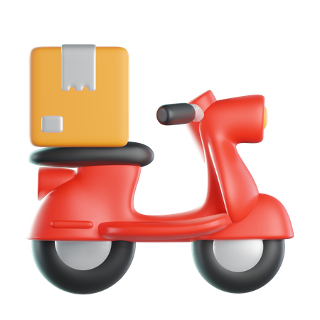 Delivery Scooter  3D Icon