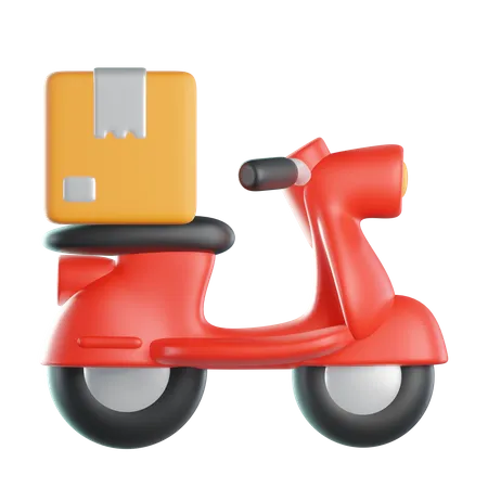 Delivery Scooter  3D Icon