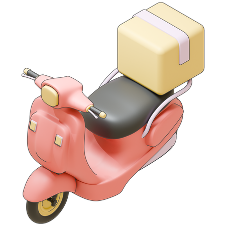 Delivery Scooter  3D Icon