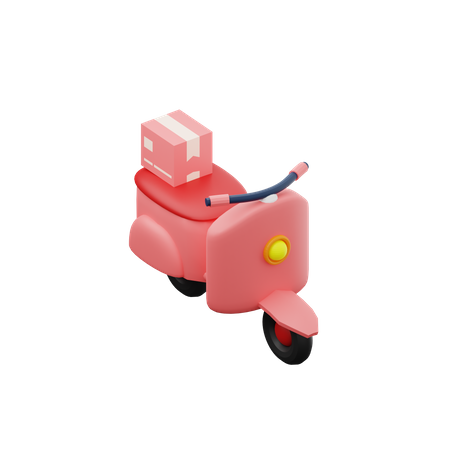 Delivery Scooter  3D Icon