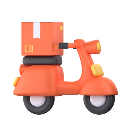 Delivery Scooter  3D Icon