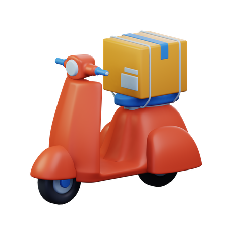 Delivery Scooter  3D Icon