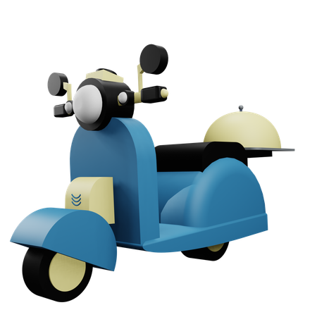 Delivery Scooter  3D Icon