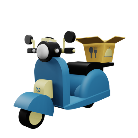 Delivery Scooter  3D Icon