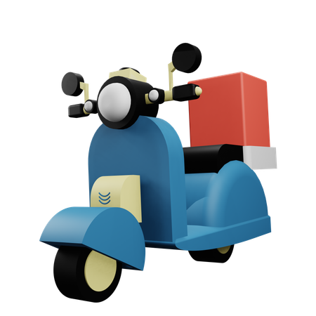 Delivery Scooter  3D Icon