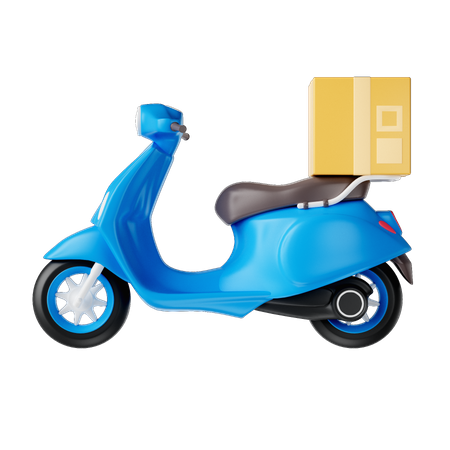 Delivery Scooter  3D Illustration