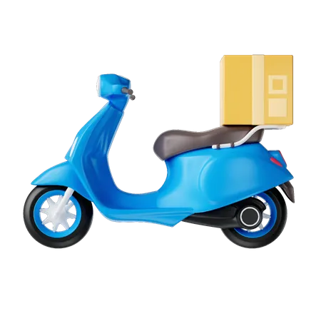 Delivery Scooter  3D Illustration