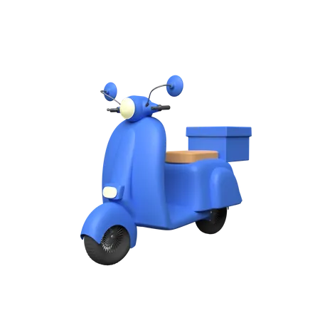 Delivery Scooter  3D Illustration