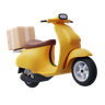 delivery-scooter 3d logo