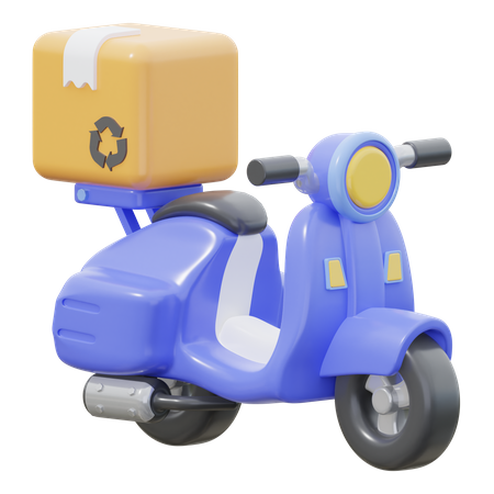 Delivery Scooter  3D Icon