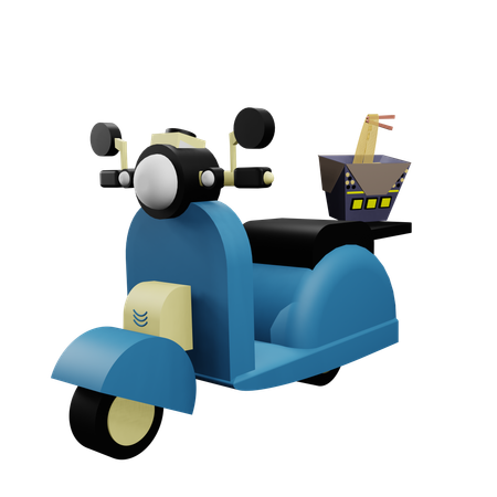 Delivery Scooter  3D Icon