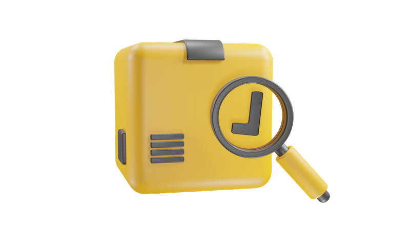 Delivery Search  3D Icon