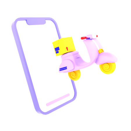 배달 서비스  3D Icon