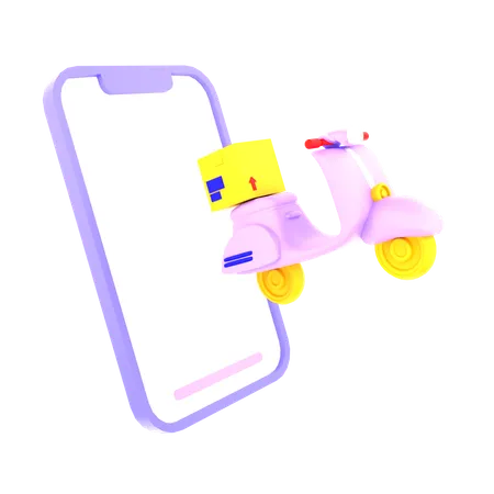 배달 서비스  3D Icon