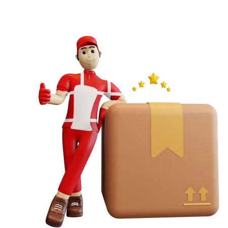 Delivery Service rating  3D Illustration