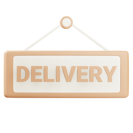 Delivery Sign  3D Icon