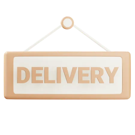 Delivery Sign  3D Icon