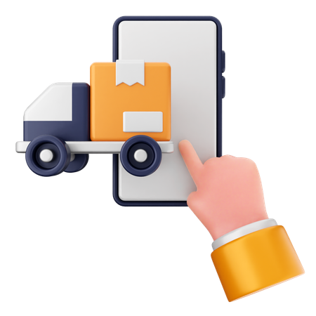 Delivery Smartphone  3D Icon