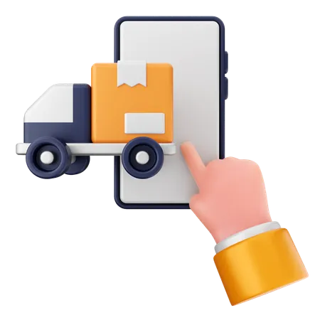 Delivery Smartphone  3D Icon