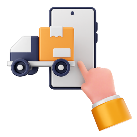 Delivery Smartphone  3D Icon