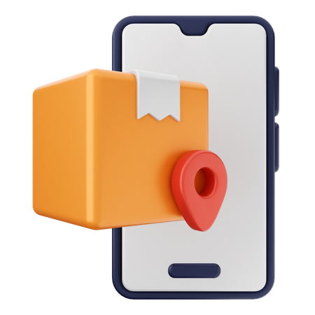 Delivery Smartphone  3D Icon