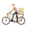 3d riding bike emoji