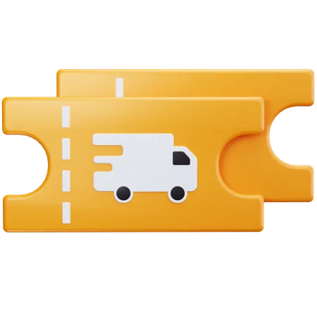Delivery Ticket  3D Icon