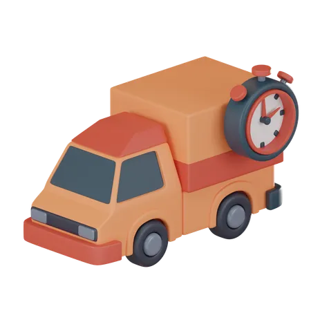 Icon Fast Delivery Car Symbolizes Eefficient And Timely Transportation Logistics Industry Enabling Use Presentations Website Designs Related Delivery Logistics 3 D Render Illustration 3D Icon
