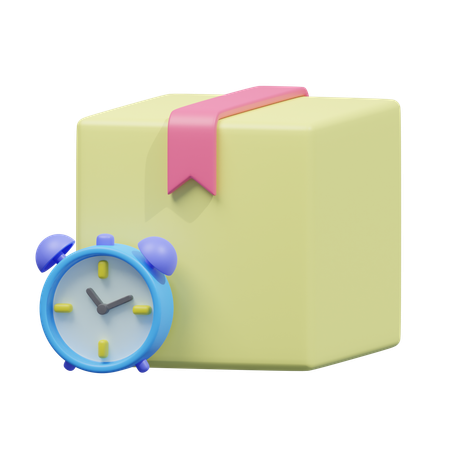 Delivery time  3D Icon