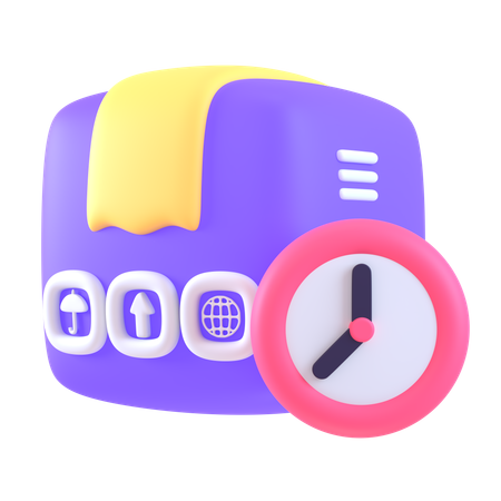 Delivery Time  3D Icon