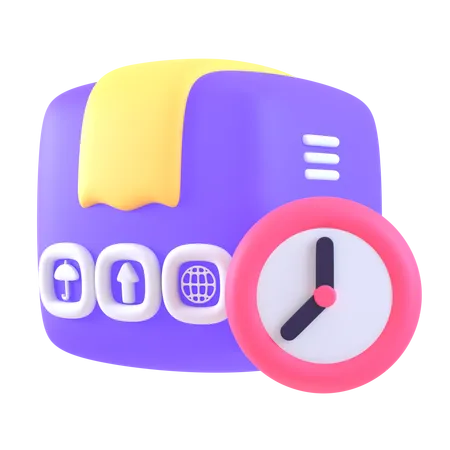 Delivery Time  3D Icon