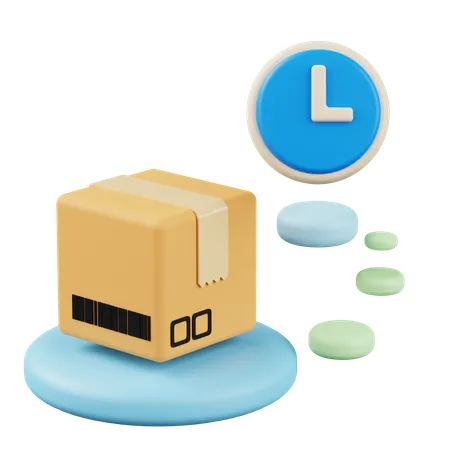 Delivery Time  3D Icon