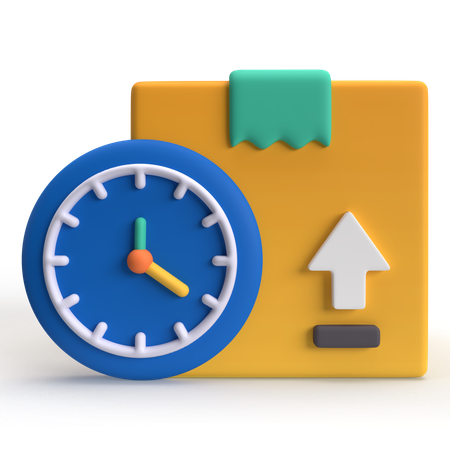 Delivery Time  3D Icon