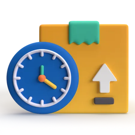 Delivery Time  3D Icon