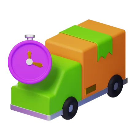 Delivery Time  3D Icon