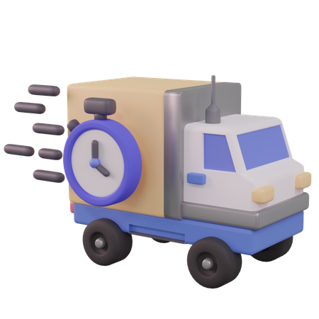 Delivery Time  3D Icon