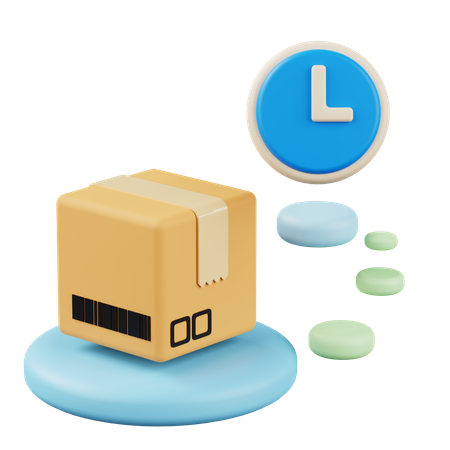 Delivery Time  3D Icon