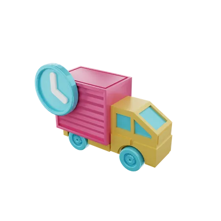 Delivery Time  3D Illustration