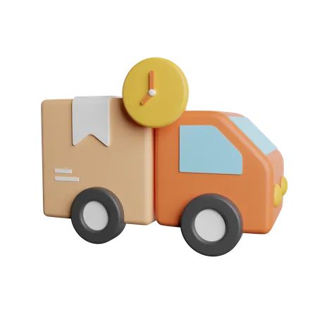 Delivery Time Process 3D Icon