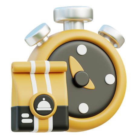 Delivery Time Estimate  3D Icon