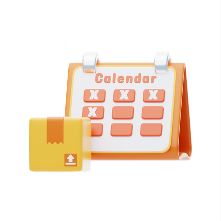 Delivery Timetable  3D Icon