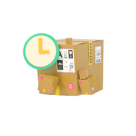 Delivery Timing  3D Illustration