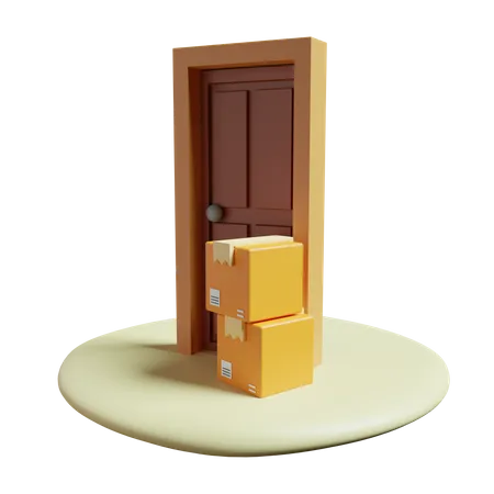 Delivery To Door  3D Icon