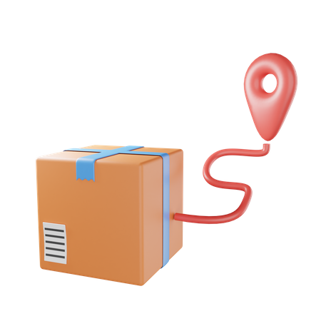 Delivery Tracking  3D Illustration